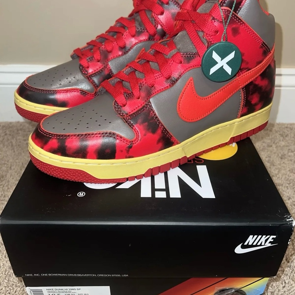 Nike Dunk High 1985 SP University/Chili Red Rouge Men’s Sz 10.5 DD9404 600 NIB